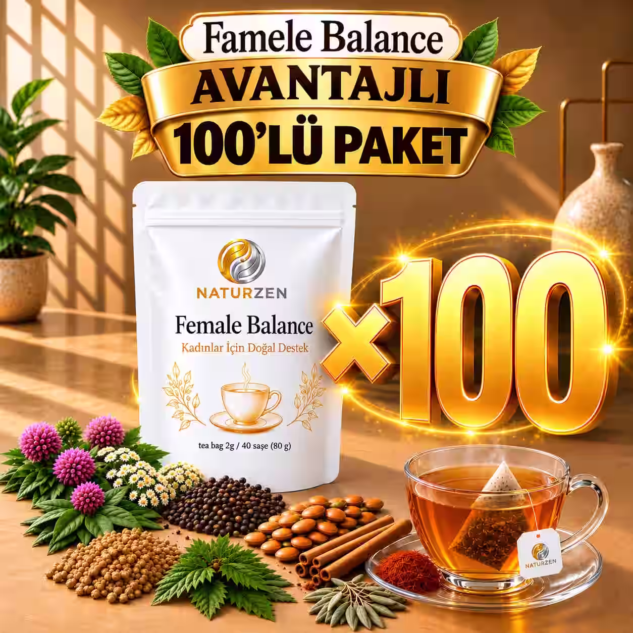 100'LÜ FEMALE BALANCE SET