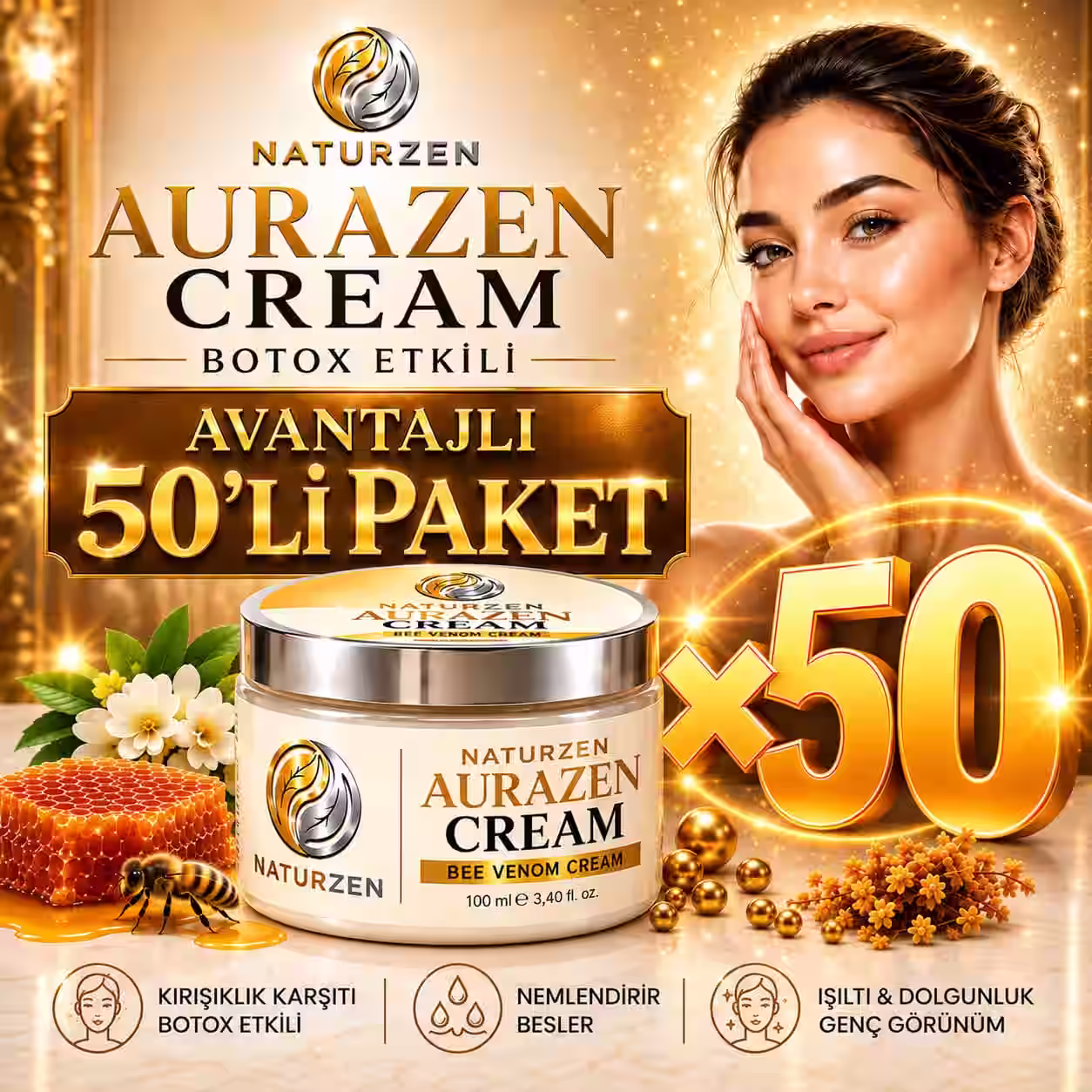50'Lİ AURAZEN KREM SETİ